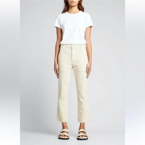 NWT AMO Easy Army Trouser Size 25 In Color Bone